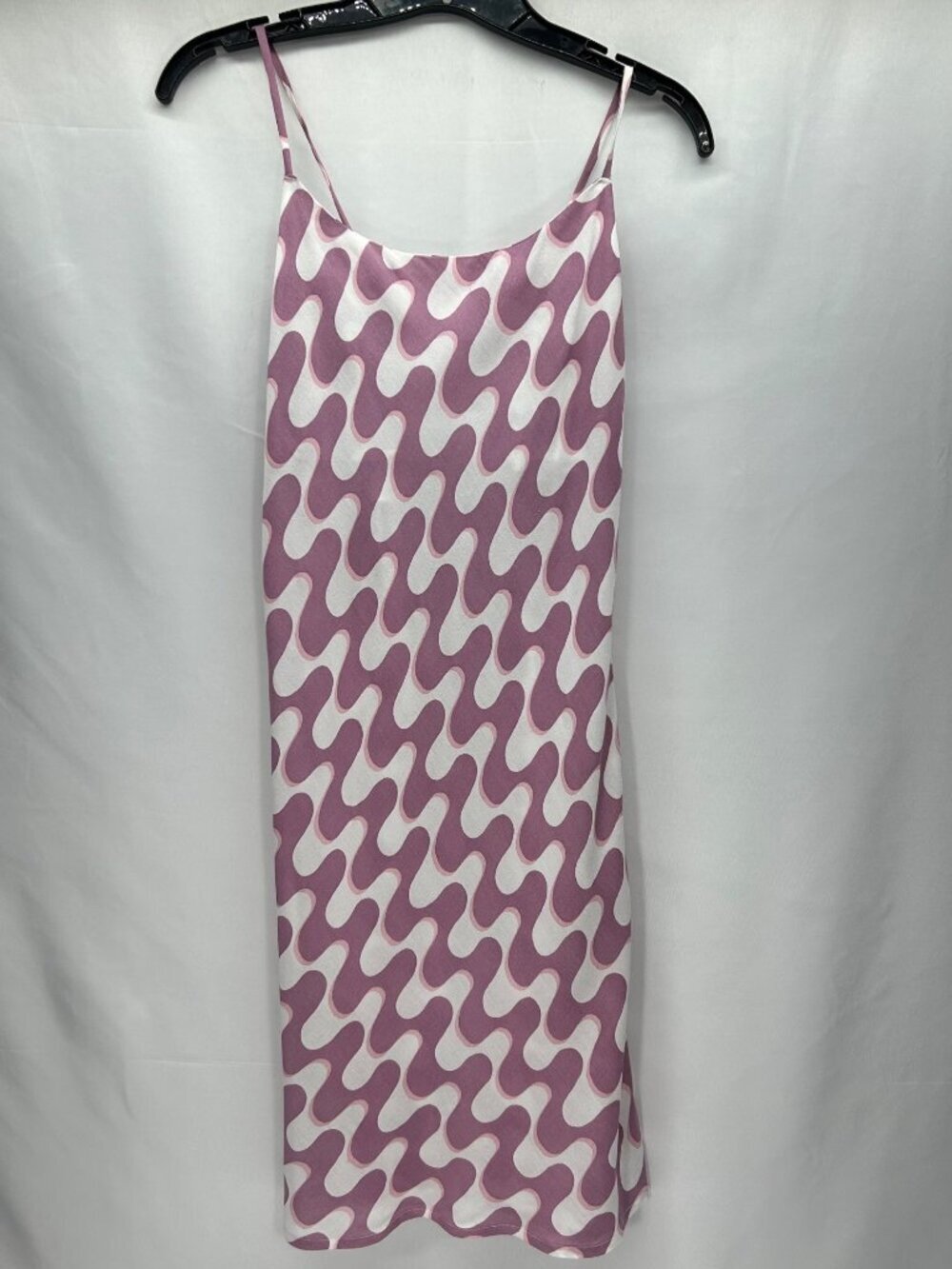 RVCA Macarthur Dress Women's M Dusty Pink Tie Back Logo